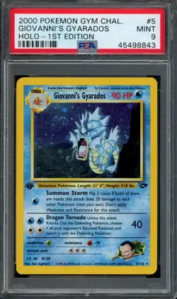Pokemon Giovanni's Gyarados Holo 2000 Gym Challenge 1st Edition #5 PSA 9 Mint - Image 1