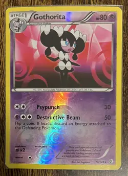 Pokemon TCG Gothorita BW Boundaries Crossed 76/149 Reverse Holo Uncommon NM - Image 1