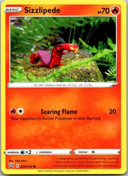 Sizzlipede 029/163 - SWSH05: Battle Styles Pokemon NM - Image 1
