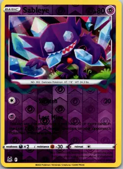 Sableye 070/196 - SWSH11: Lost Origin Pokemon TCG NM Reverse Holo - Image 1