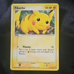 Pokemon Pikachu 74/112 EX FireRed & LeafGreen Common Regular 2004 50 HP - Image 1