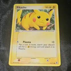 Pokemon Pikachu 74/112 EX FireRed & LeafGreen Common Regular 2004 50 HP - Image 2