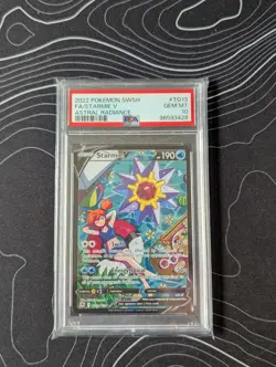 2022 POKEMON SWORD & SHIELD ASTRAL RADIANCE #TG13 FULL ART/STARMIE V PSA 10 - Image 1