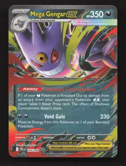 Mega Gengar ex 056/094 Double Rare Phantasmal Flames Pokemon Near Mint - Image 1