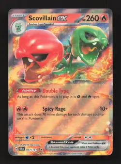 Scovillain ex 037/191 Double Rare Surging Sparks Pokemon Near Mint - Image 1