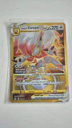 Hisuian Zoroark VSTAR (213) (Secret) Pokemon SWSH11: Lost Origin #213/196 - Image 1