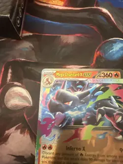 Mega Charizard X ex 013/094 Double Rare Phantasmal Flames Pokemon NM - Image 2