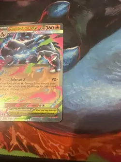 Mega Charizard X ex 013/094 Double Rare Phantasmal Flames Pokemon NM - Image 4
