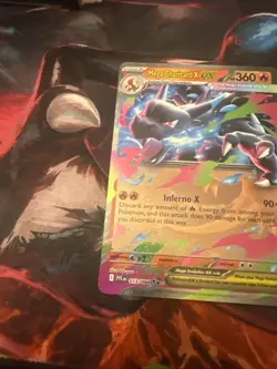 Mega Charizard X ex 013/094 Double Rare Phantasmal Flames Pokemon NM - Image 5