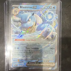 The Pokemon Company Blastoise ex 009/165 Rare EX Holo English 330 HP - Image 1