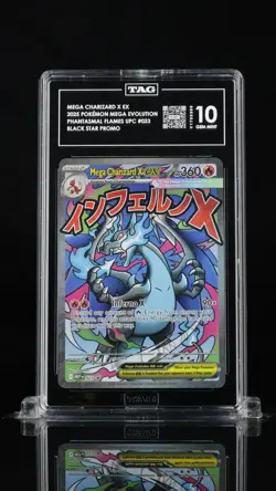 Mega Charizard X ex 2025 Pokemon Black Star Promo TAG 10 #023 - Image 1