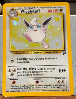 2000 Pokemon Base 2 Unlimited #19 Wigglytuff HOLO R - Image 1