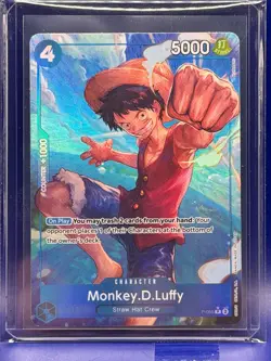Monkey.D.Luffy P-055 P Parallel Alt Art Full Art Promo PRB-01 One Piece TCG NM - Image 3