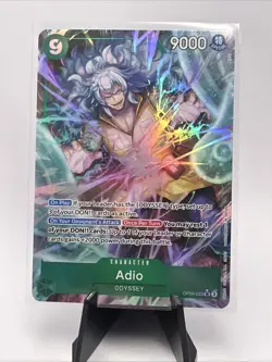 One Piece Adio OP09-023 Parallel Rare Holo English Emperors in the New World - Image 1