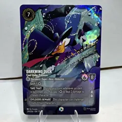 NM - Disney Lorcana Winterspell Darkwing Duck Cool Enchanted 239/204 🦆 - Image 1