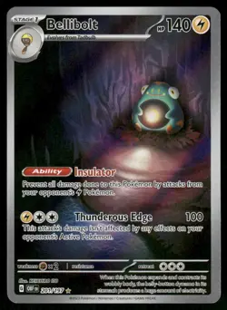 Pokemon Cards Bellibolt 201/197 Obsidian Flames Illustration Rare NM - Image 1
