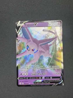 Pokemon TCG Espeon v Evolving Skies Holo Ultra Rare Card 064/203 - Image 1