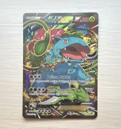 Venusaur EX Full Art Promo Holo XY123 180 HP Black Star Pokemon Card - Image 1