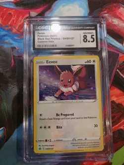 CGC 8.5 Pokemon TCG Eevee SWSH127 Promo Holo Sword & Shield 2021 Card - Image 1