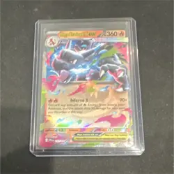 Pokemon TCG Mega Charizard X EX Full Art Holo Mega Flame 360 HP 011/094 Card - Image 1
