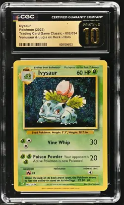 2023 Pokemon Trading Card Game Classic - Ivysaur #002/034 CGC 10 Pristine - Image 2