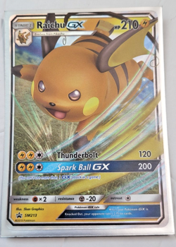 Raichu GX SM213 Sun & Moon Black Star Promo Holo Pokemon Card - Image 1