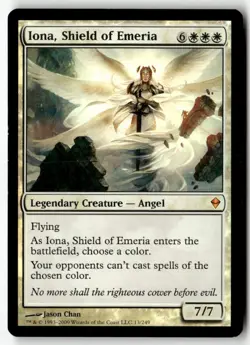 MTG Foil Iona, Shield of Emeria - Zendikar Moderately Played English - Image 1