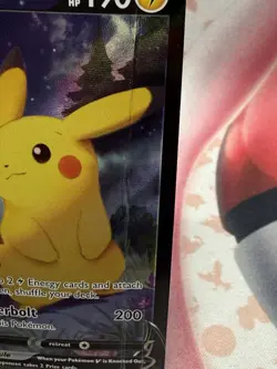 Pikachu V TG16/TG30 Pokemon TCG Lost Origin Trainer Gallery NM Crease Right Side - Image 2