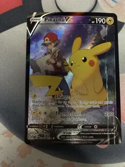 Pikachu V TG16/TG30 Pokemon TCG Lost Origin Trainer Gallery NM Crease Right Side - Image 5
