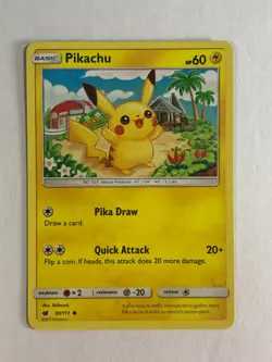 Pokemon TCG Crimson Invasion Pikachu 30/111 Light Played - Image 1