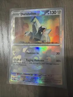 Pokemon TCG Duraludon 069/131 Master Ball Reverse Holo Prismatic Evolutions - Image 1
