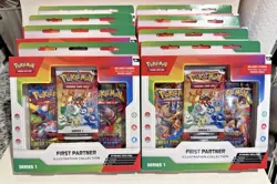 Pokemon TCG First Partner Illustration Collection Series 1: Lot Of 8 - Image 1