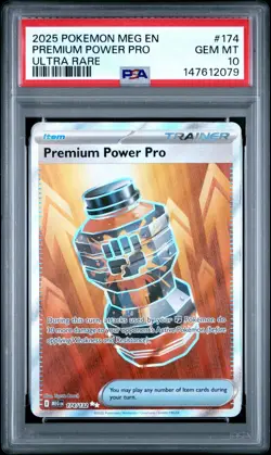 POKEMON MEG EN-MEGA EVOLUTION #174 PREMIUM POWER PRO ULTRA RARE PSA 10-147612079 - Image 1