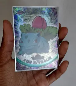 Ivysaur #02 Topps Blue Label TV Animation Edition Non Holo Pokemon 1999 LP - Image 3
