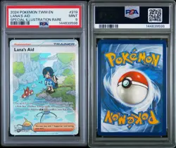 PSA 9 Lana’s Aid 219 2024 Pokemon TWM EN Special Illustration Rare - Image 3