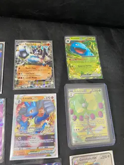 Pokemon lot of 15 GREAT CARDS - Arboliva EX Lucario VStar Jynx Genesect Swanna + - Image 2