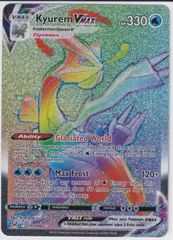 Kyurem VMAX (Secret) 197/196 Swsh11: Lost Origin Holo POKEMON RAINBOW Pokemon NM - Image 2