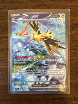 Pokemon TCG - Zapdos EX 202/165 Scarlet & Violet 151 SIR NM Condition - Image 1