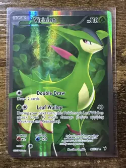 Virizion 97/101, Black & White Noble Victories, Full Art Holo, Pokemon TCG, NM - Image 1