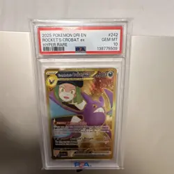 Pokemon Team Rocket's Crobat ex 242/182 Hyper Rare Holo PSA 10 English - Image 1