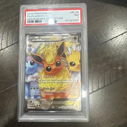 PSA NM 7: 2016 Pokemon XY Generations Radient Collection Full Art Flareon EX - Image 1
