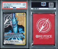 2026 ONE PIECE OP14-EB04-THE AZURE SEA'S SEVEN ALTERNATE ART GECKO MORIA PSA 9 - Image 2