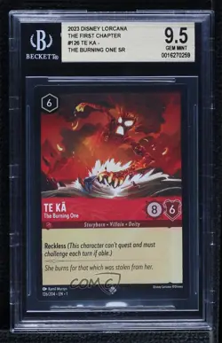 2023 Lorcana - The First Chapter 1 Super Rare TE KA Burning One BGS 9.5 GEM MINT - Image 1