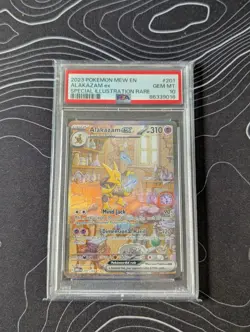 PSA 10 Pokemon 2023 Alakazam ex 201/165 Full Art SIR 151 - Image 1