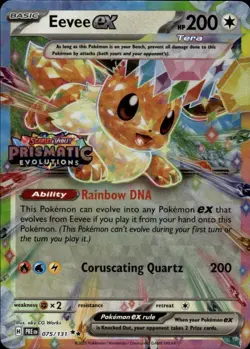 Eevee ex - (Prismatic Evolutions Stamp) Holo Promo Miscellaneous Cards & Product - Image 1