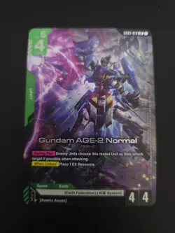 GUNDAM CARD GAME GD03-019 GUNDAM AGE-2 NORMAL (LR) FOIL CARD - STEEL REQUIEM - Image 1