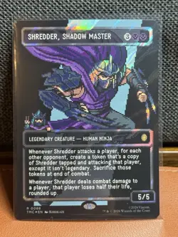 Shredder, Shadow Master (TMC 0088) - Surge FOIL Borderless Pixel Art - TMNT - Image 1
