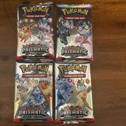 Pokemon Scarlet & Violet Prismatic Evolutions Booster Pack Sealed 1x Pack - Image 1