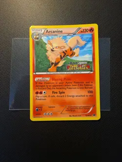 Pokemon TCG Arcanine 12/99 2012 Black & White Next Destinities Stamp (Promo) - Image 1