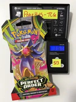 (HEAVY)🔥 31.67g Pokemon Perfect Order Sleeved Booster Pack Factory Sealed✅ - Image 1